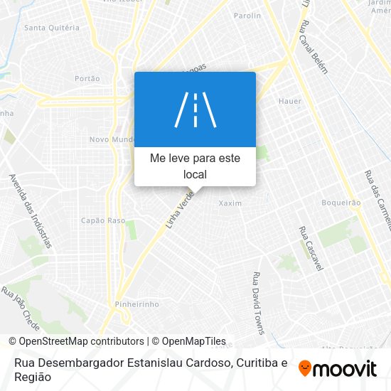 Rua Desembargador Estanislau Cardoso mapa
