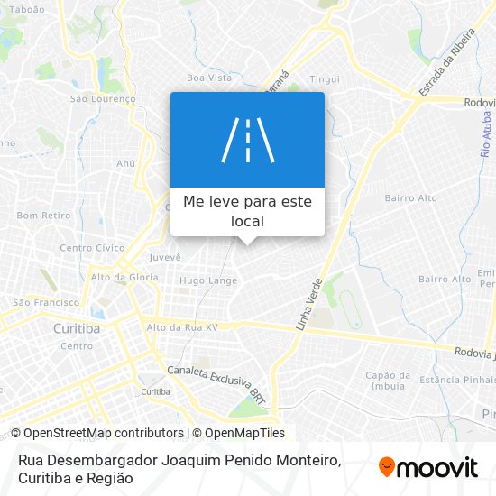 Rua Desembargador Joaquim Penido Monteiro mapa