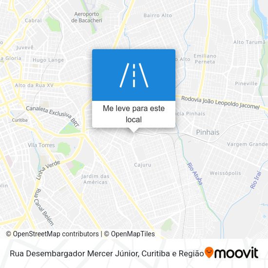 Rua Desembargador Mercer Júnior mapa