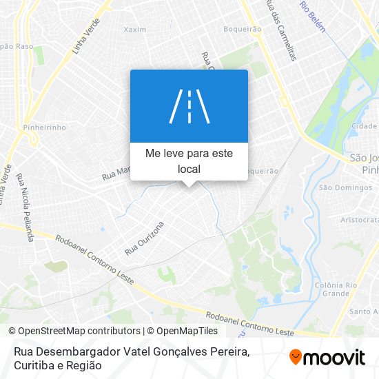 Rua Desembargador Vatel Gonçalves Pereira mapa