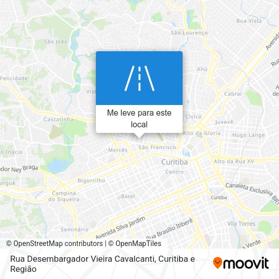 Rua Desembargador Vieira Cavalcanti mapa