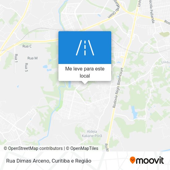 Rua Dimas Arceno mapa