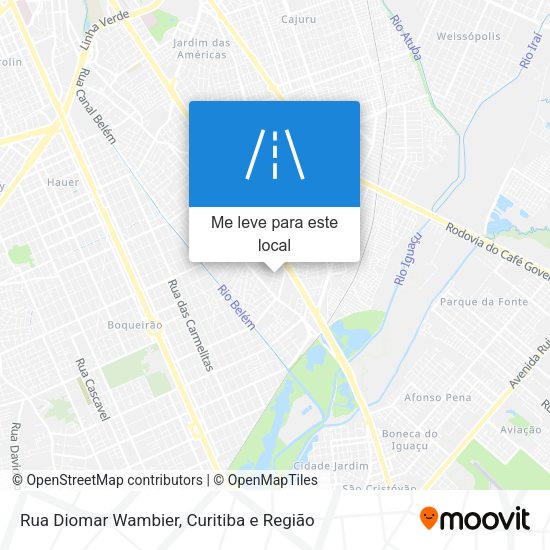 Rua Diomar Wambier mapa