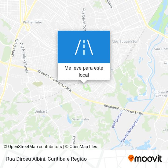 Rua Dirceu Albini mapa