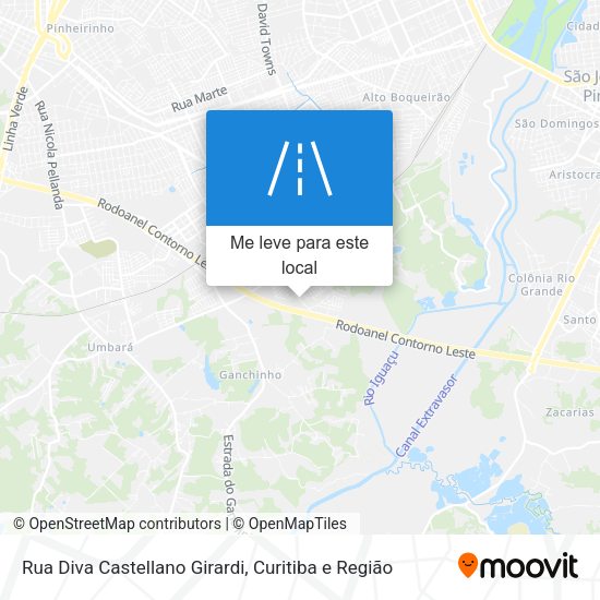 Rua Diva Castellano Girardi mapa