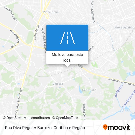 Rua Diva Regnier Barrozo mapa
