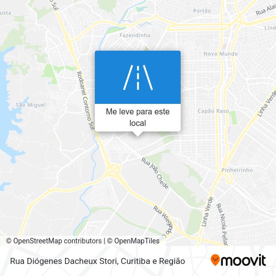 Rua Diógenes Dacheux Stori mapa