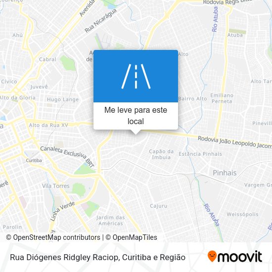 Rua Diógenes Ridgley Raciop mapa