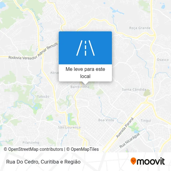 Rua Do Cedro mapa