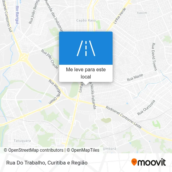 Rua Do Trabalho mapa