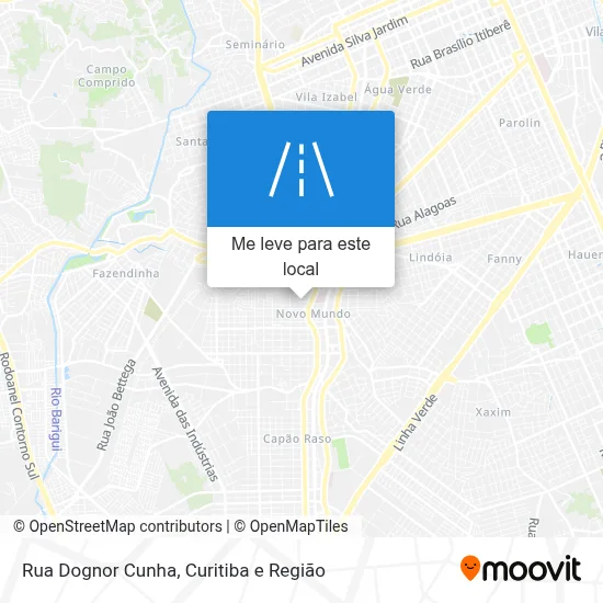 Rua Dognor Cunha mapa