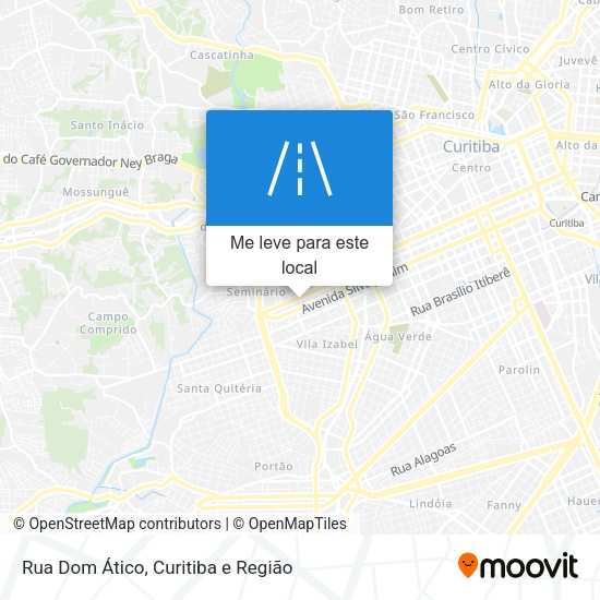 Rua Dom Ático mapa