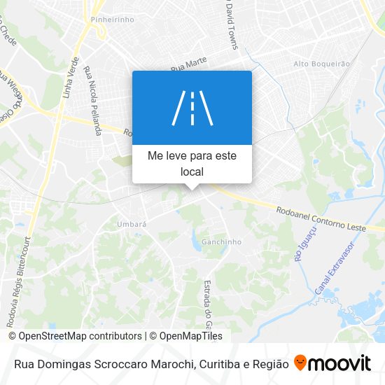 Rua Domingas Scroccaro Marochi mapa