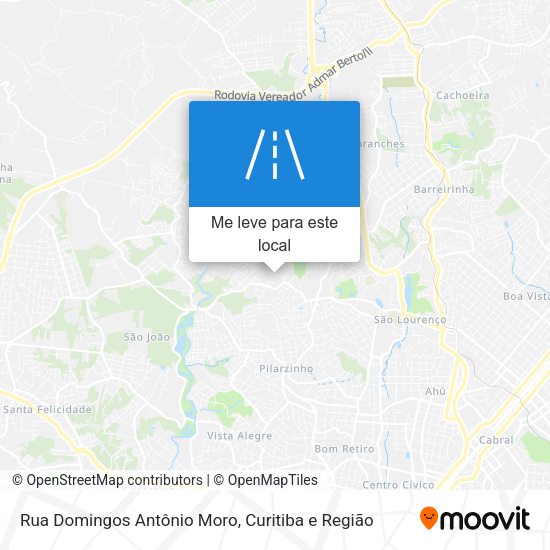 Rua Domingos Antônio Moro mapa