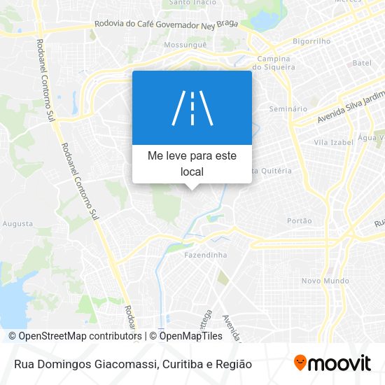 Rua Domingos Giacomassi mapa