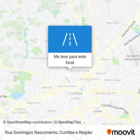 Rua Domingos Nascimento mapa