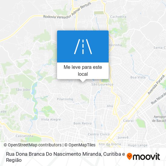 Rua Dona Branca Do Nascimento Miranda mapa