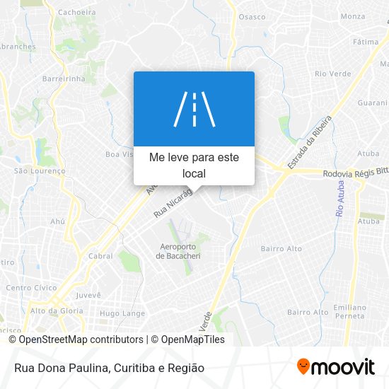 Rua Dona Paulina mapa