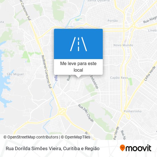 Rua Dorilda Simões Vieira mapa