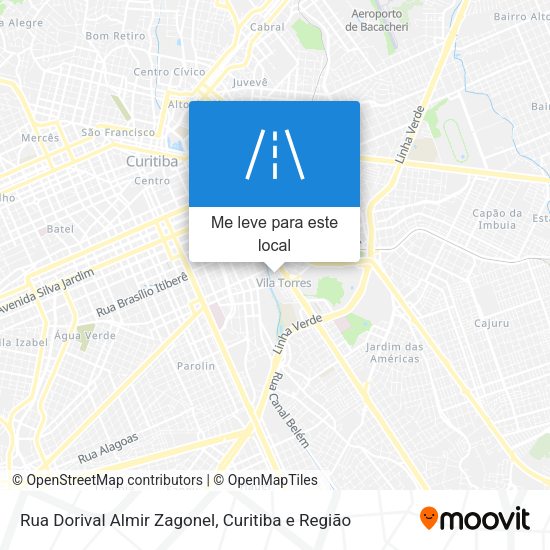 Rua Dorival Almir Zagonel mapa