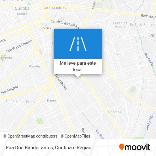Rua Dos Bandeirantes mapa