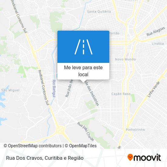 Rua Dos Cravos mapa