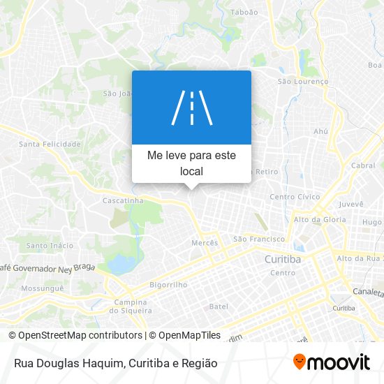 Rua Douglas Haquim mapa