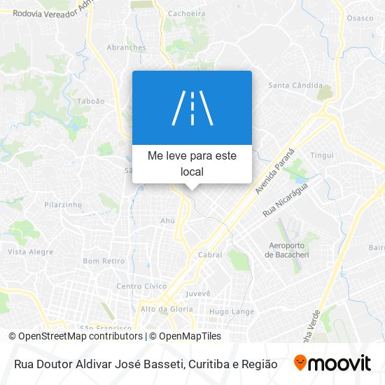 Rua Doutor Aldivar José Basseti mapa