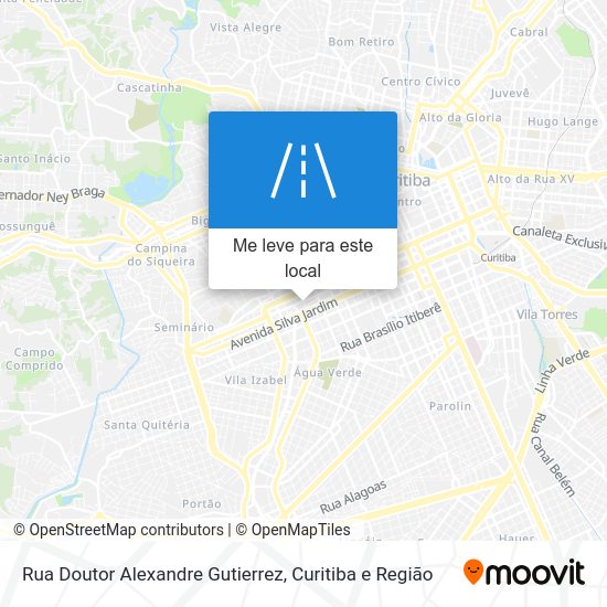 Rua Doutor Alexandre Gutierrez mapa