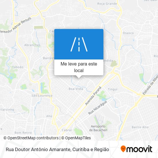 Rua Doutor Antônio Amarante mapa