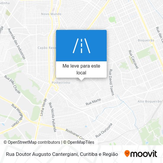 Rua Doutor Augusto Cantergiani mapa