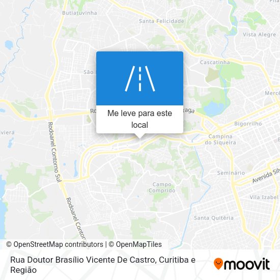 Rua Doutor Brasílio Vicente De Castro mapa