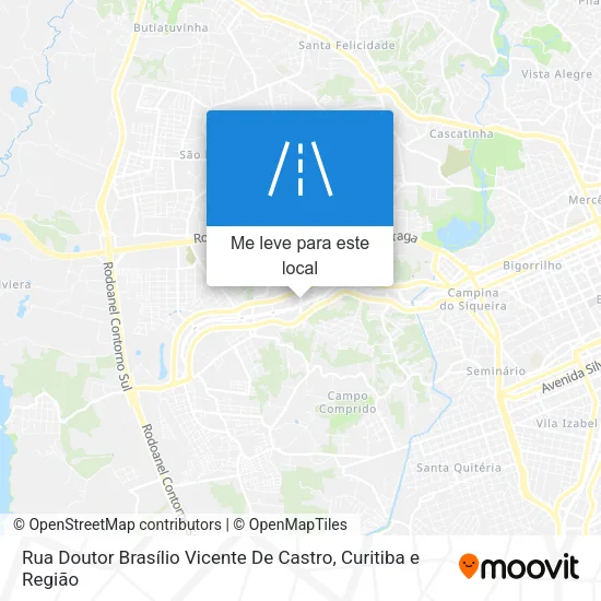 Rua Doutor Brasílio Vicente De Castro mapa