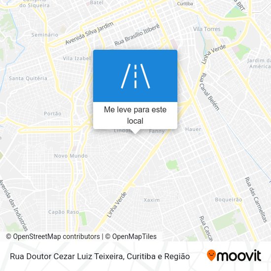 Rua Doutor Cezar Luiz Teixeira mapa