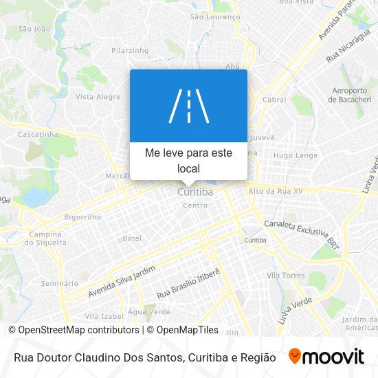 Rua Doutor Claudino Dos Santos mapa