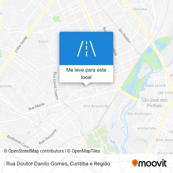 Rua Doutor Danilo Gomes mapa