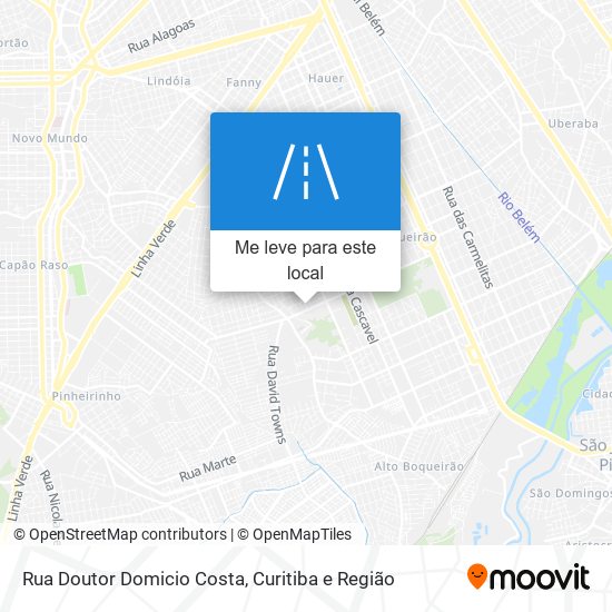 Rua Doutor Domicio Costa mapa