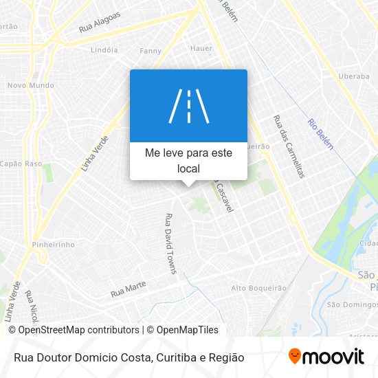 Rua Doutor Domicio Costa mapa