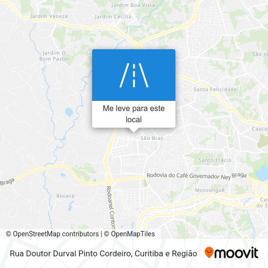 Rua Doutor Durval Pinto Cordeiro mapa