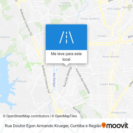 Rua Doutor Egon Armando Krueger mapa