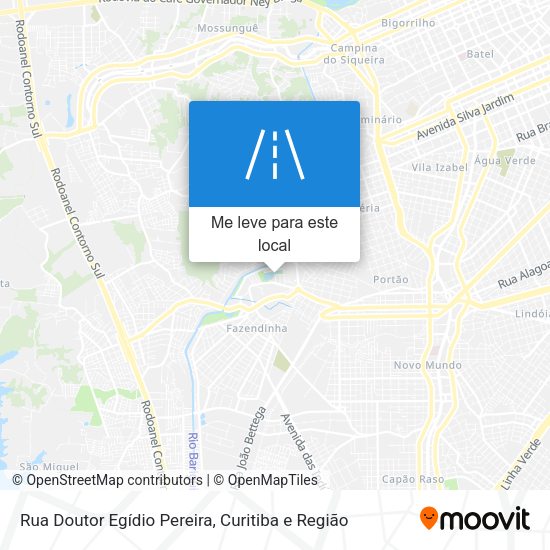 Rua Doutor Egídio Pereira mapa