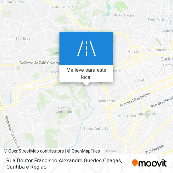 Rua Doutor Francisco Alexandre Guedes Chagas mapa