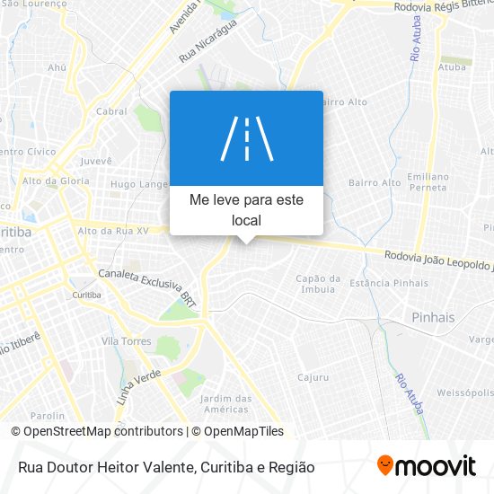 Rua Doutor Heitor Valente mapa