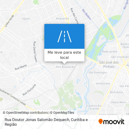 Rua Doutor Jonas Salomão Dequech mapa