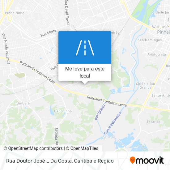 Rua Doutor José L Da Costa mapa