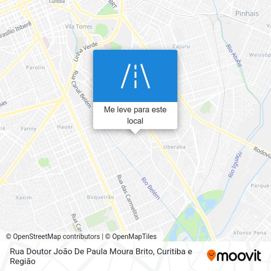 Rua Doutor João De Paula Moura Brito mapa