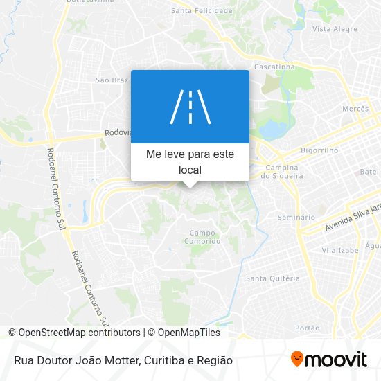 Rua Doutor João Motter mapa