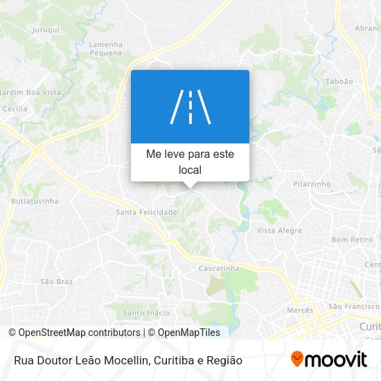Rua Doutor Leão Mocellin mapa