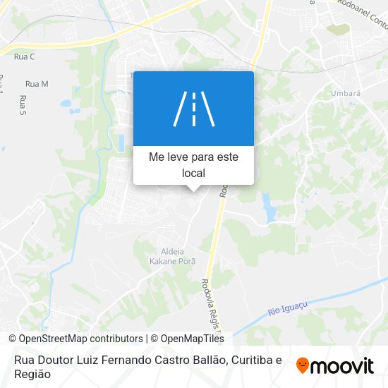 Rua Doutor Luiz Fernando Castro Ballão mapa