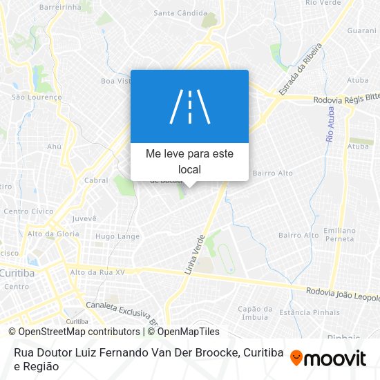 Rua Doutor Luiz Fernando Van Der Broocke mapa